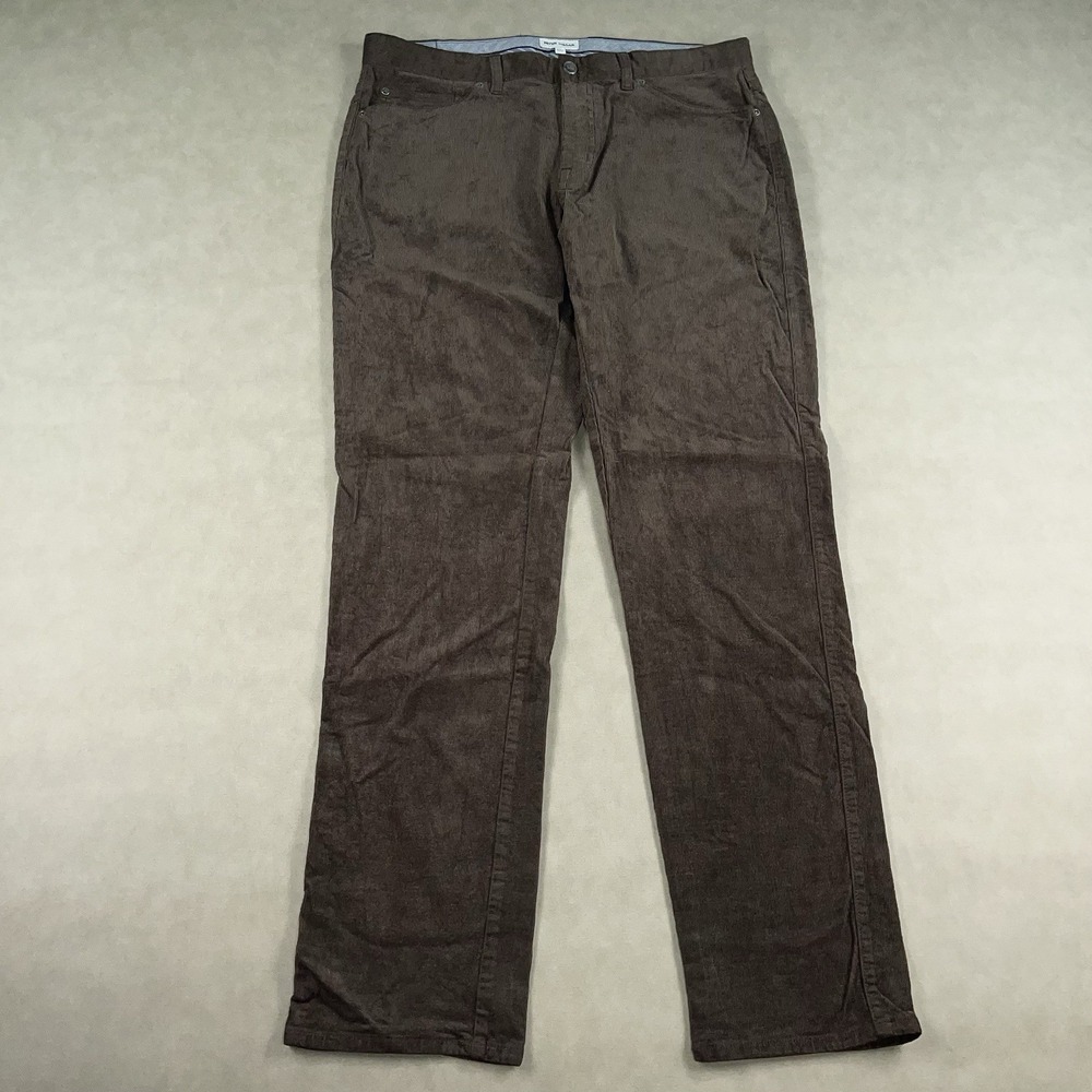 Peter Millar Superior Soft Corduroy Five Pocket Pants Men's 35x34 Casual Brown